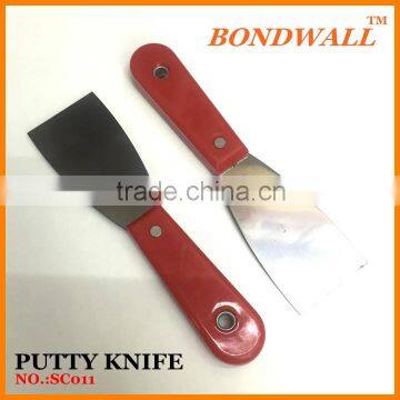 sc011s stainless steel plastic handle putty knife painting tools