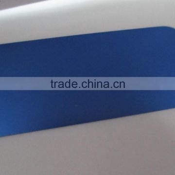 high quality anodized blue metal card,metal luggage tag