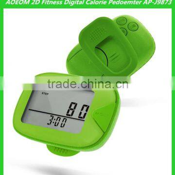 AOEOM 2D Sport Pedometer with Back Clip to the Waist as Promotional Christmas Gifts