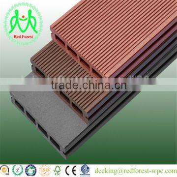 Teak color 150mm*25mm WPC decking floor board