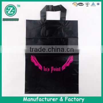 Guangzhou xintang factory wholesale custom print plastic shopping bag, plastic handle shopping bags,plastic bag for laundry shop