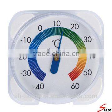 Household Dial Thermometer for Indoor/Outdoor Use with Color Indication