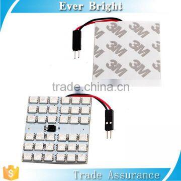 2016 5050 36smd 2pcs Bulbs Festoon/T10/Ba9s RGB Controller Led Panel Light Square photo-3