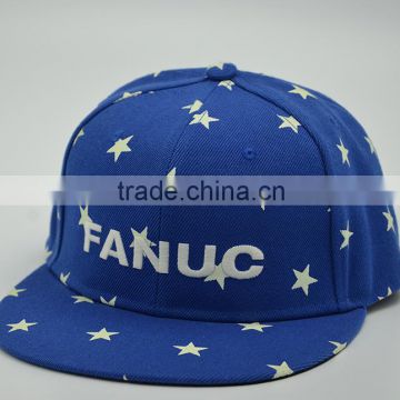 100% acrylic snapback cap flat bill cap