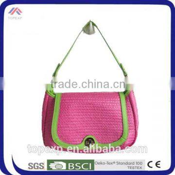 Crochet Straw Bag Beach Shoulder Bag photo-5