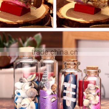 Hotting sale customized size bottle with cork, wishing bottle drift bottle glass floating bottle