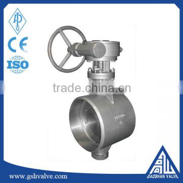 high performance triple eccentric welding butterfly valve