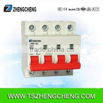 4P 32A C curve Miniature circuit breaker C45 MCB