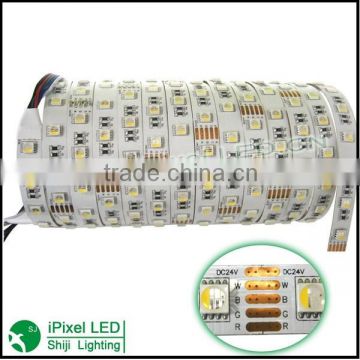 dc12v /24v rgbw 60led built-in one 5050 flexible led strip