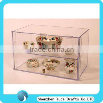 acrylic bowl display case /china display case/collection display case