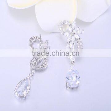 long drop big gemstone jewelry set earrings