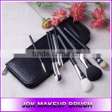 Personalized 8 piece black makeup brush set, Powder Blush brush set with cosmetic brush case, Makeup brushes manufacturer china