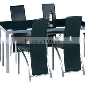 8mm glass top 1+6 dining furniture