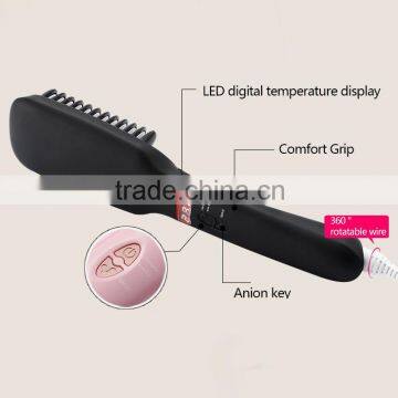 New Design Electric Hair Straightening Brush With 2 in 1 Packaging photo-2
