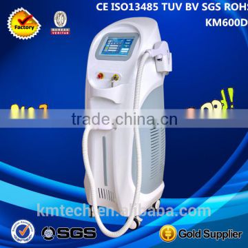 KM600D 2015 CE ISO Diode laser hair removal/vertical 808nm Diode laser Depilation/laser diodo for 808nm