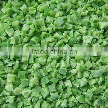 10mm Good Quality Frozen IQF Green Pepper Diced photo-3
