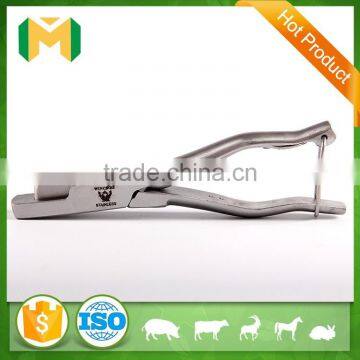 Veterinary v shape animal ear notcher plier for pig