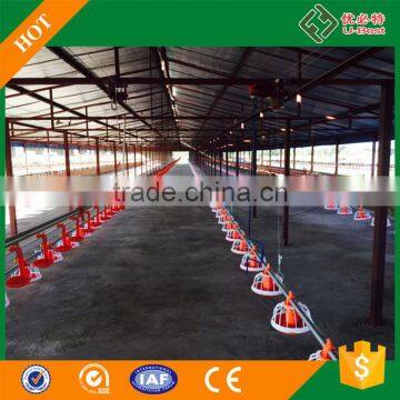 Popular ground flooring poultry broiler equipment for chicken houses