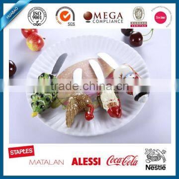 Top Quality Snow Man Design Christmas Products Butter Knife With Polyresin Head