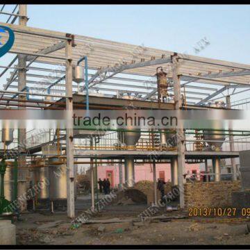 Delivery and install 100 Ton per day crude oil refinery machine