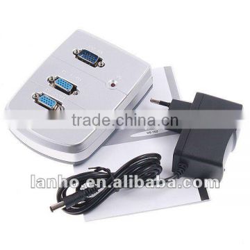 New Mini 2 Port 250MHz Video Splitter VGA Splitter