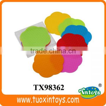 6 pieces PVC silicone cup mat