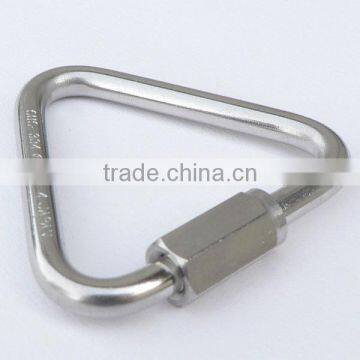 China Factory 12mm CE Polished Stainless Steel 316 Triangle Quick Link for Chain Lifting photo-3