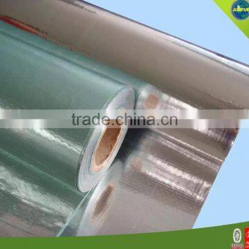 Aluminum foil fabric faced thermal insulation material radiant barrier