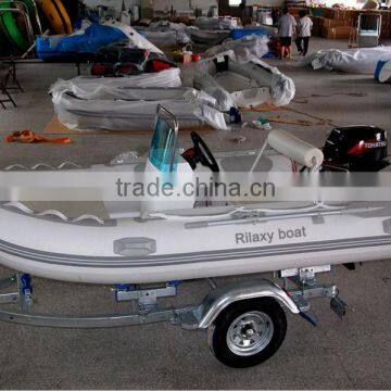 Rilaxy Recreational Boat 230cm - 400cm Small Rigid Fiberglass Hull Inflatable Boat photo-4