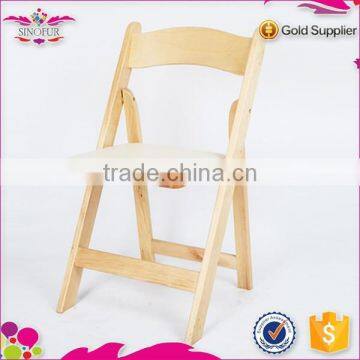 New Degsin Qingdao Sionfur Factory Wood Folding Chair photo-2