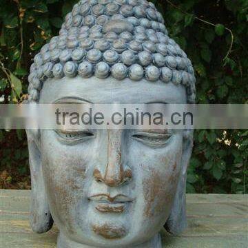 Bronze Darkness Buddha Head Statue for Garden photo-3