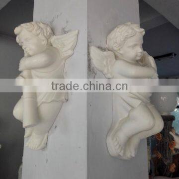 Indoor Wall Hanging Small Angel Marble Statue photo-3