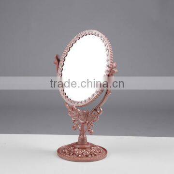 European Style Plastic Double-Side Dressing Table Make up Standing Mirror