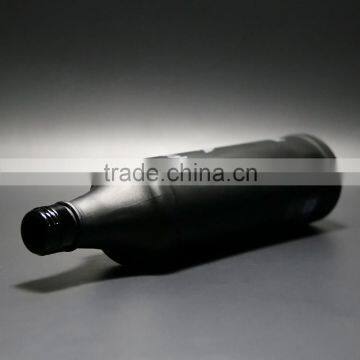 Black Raw Material Matte Glass Black Wine Bottle photo-6