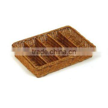 Specialties 5 Compartment Divided Wicker Basket