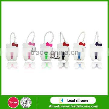 Wholesale Hello Kitty Custom Silicone Hand Sanitizer Holder