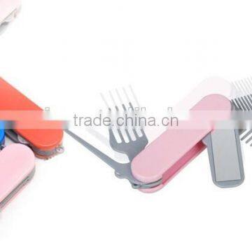 5 In 1 Folding Hair Comb Mirror Brush Comb Set Hair Combs photo-4