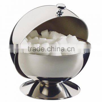 Stainless Steel Spice Jar Condiment Server Sugar Bowl With Rolltop Lid photo-2