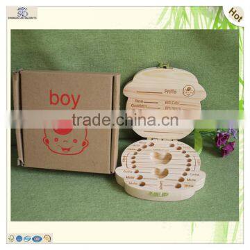Wholesale Special Hot Stamped Wood Baby Teeth Box photo-5