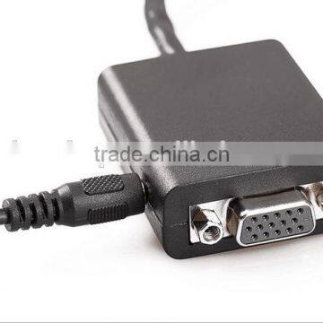 High Quality Hot Sale HD MI To VGA Converter With Audio Convex Head VGA Audio Converter Adapter Cable photo-5