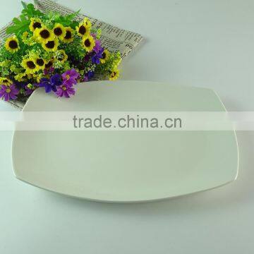 stock ceramic white dinner plates