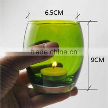 Egg Shape Colored Glass Candle Cup for Chandeliers photo-5