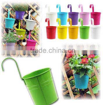 Eco-friendly Colorful Hanging Metal Flower Pot photo-2