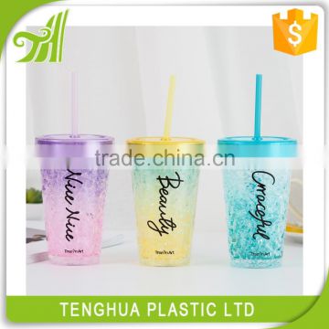 Free Plastic Cool Ice Cream Cup/ Starbucks Cup With Lid