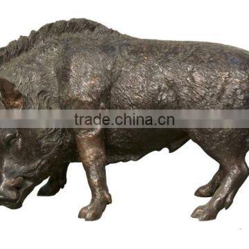 High Quality Violent Wild Bronze Pig Sculptures photo-2