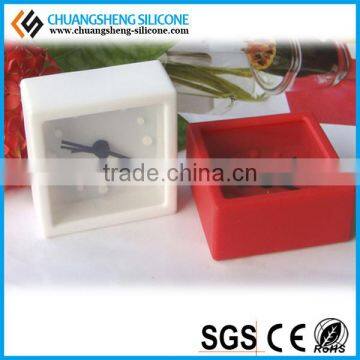 Square Shaped Red Color Table Morning Ring Alarm Clock photo-4