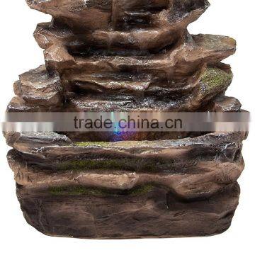 Indoor Tabletop Fountain With Multicolor LED Lights