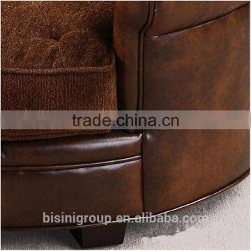 European Chair for Children With Leather Tatami Solid Wood Sofa for Furniture Living Room Sofa photo-3