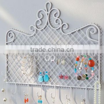 Wall Mounted Metal Jewel display rack, decorations Holder