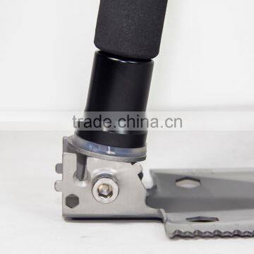 New Function Portable Folding Mini Shovel Flint Stone Knife Tactical Survival Hunting Tool photo-3